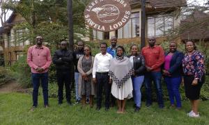 VMD and KenTrade teams during a workshop on creation of internal products code